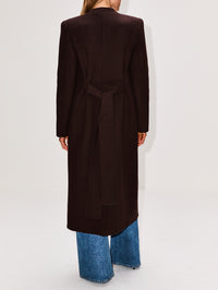 Jelson Coat,KHAITE,DARK BROWN,Image 3