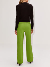 Wide Leg Trouser,MIU MIU,VERDE,Image 3