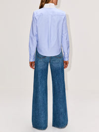 Embroidered Pocket Shirt,MARNI,SAPPHIRE,Image 3