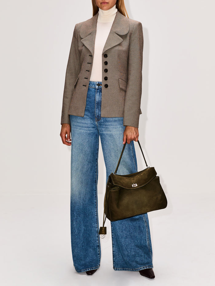 Adrienna Blazer,BY MALENE BIRGER,MIXED WEAVE BEIGE,Image 1