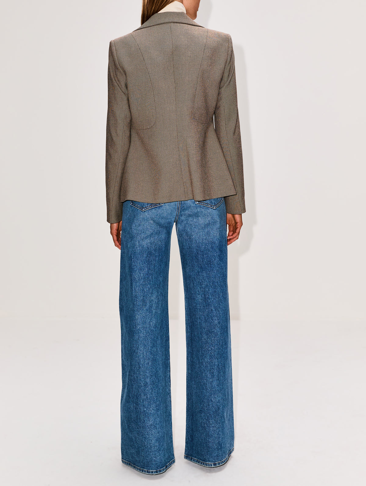 Adrienna Blazer,BY MALENE BIRGER,MIXED WEAVE BEIGE,Image 3