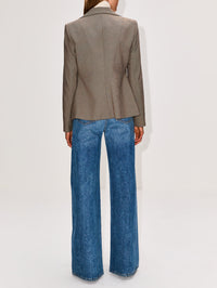 Adrienna Blazer,BY MALENE BIRGER,MIXED WEAVE BEIGE,Image 3
