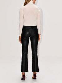 5 Pocket Ankle Flare Pant,SPRWMN,BLACK,Image 4