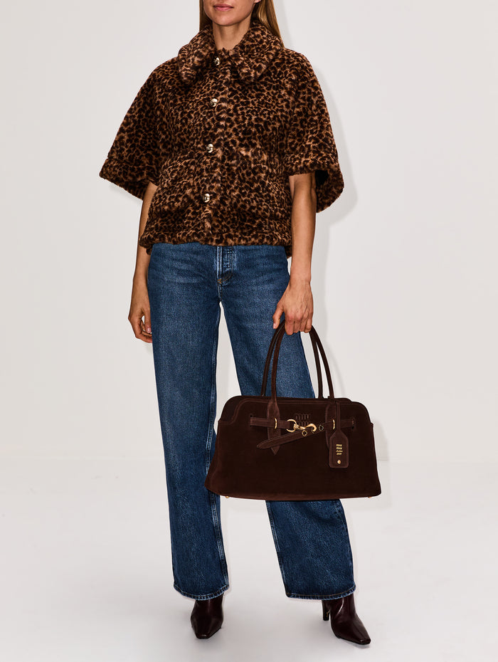 Leopard Coat,MAX MARA,BEIGE,Image 1