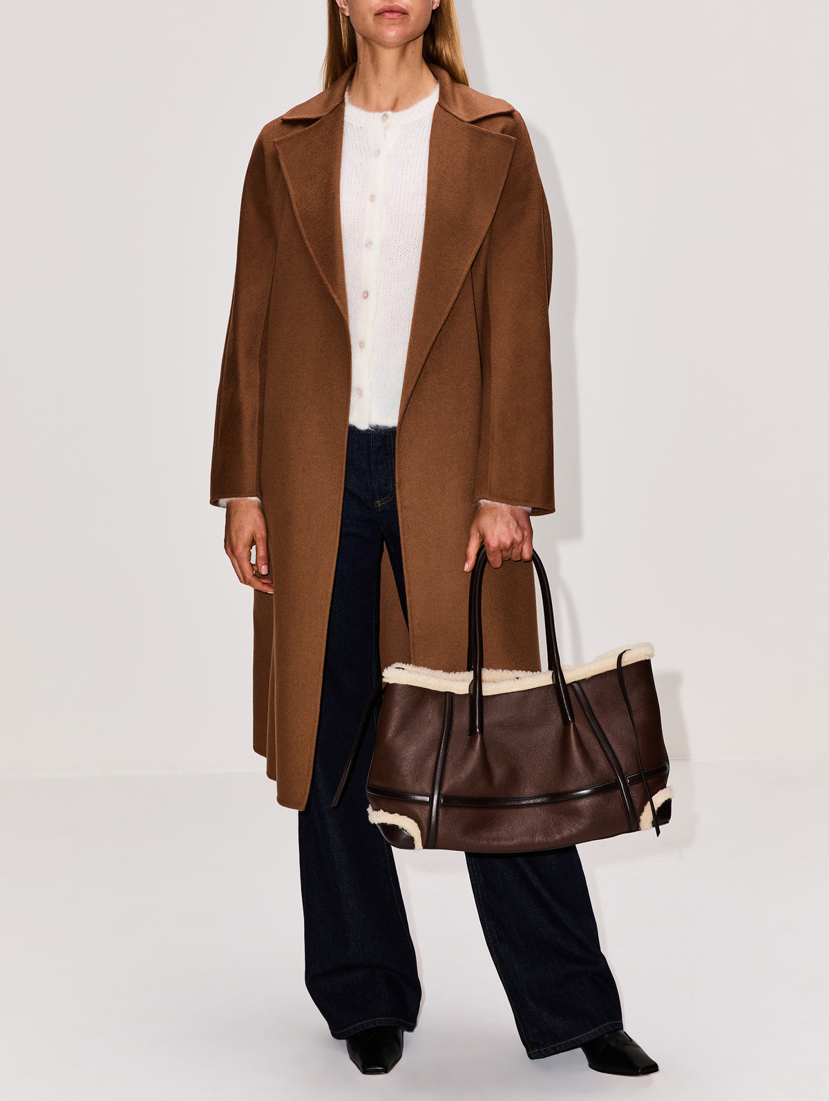 Cles Coat,MAX MARA,HAZELNUT,Image 2