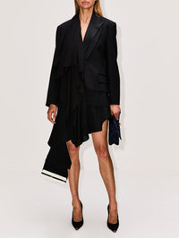 Combo Cascade Tailored Jacket,MONSE,BLACK,Image 2