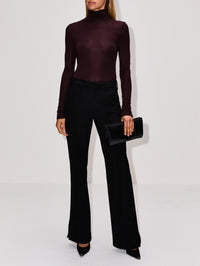 Pin Up Bookie Slice Heel Pant,MOTHER,BLACK,Image 2