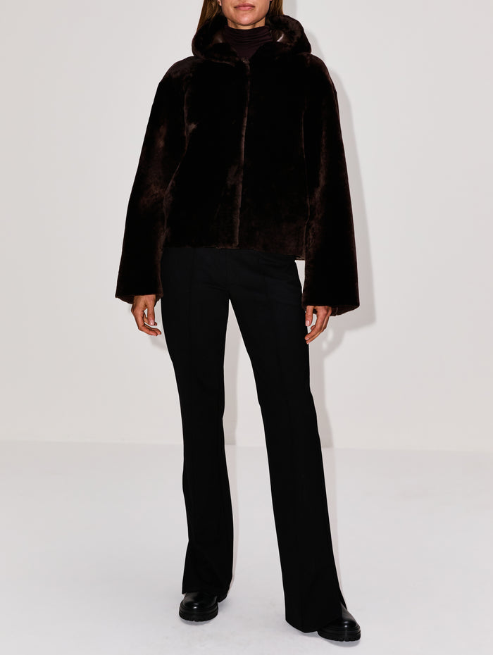 Cooper Jacket,NOUR HAMMOUR,DEEP BROWN,Image 1