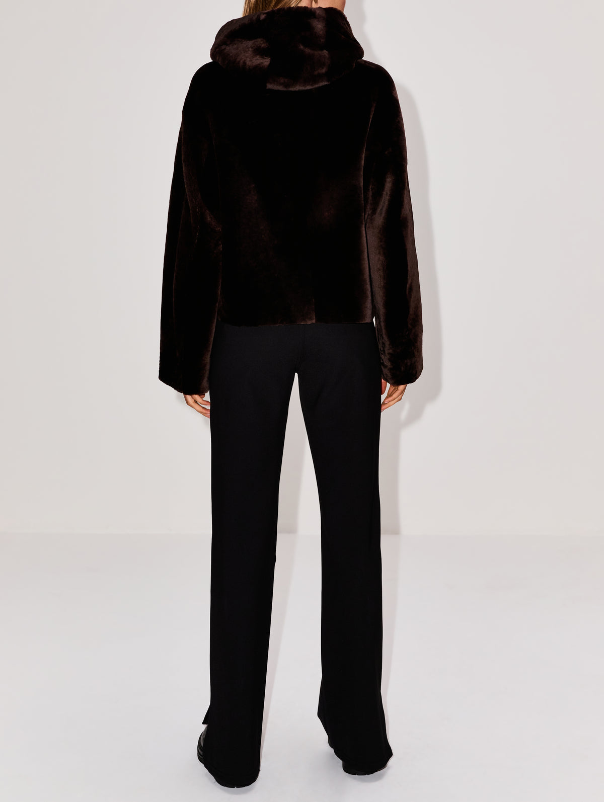 Cooper Jacket,NOUR HAMMOUR,DEEP BROWN,Image 3