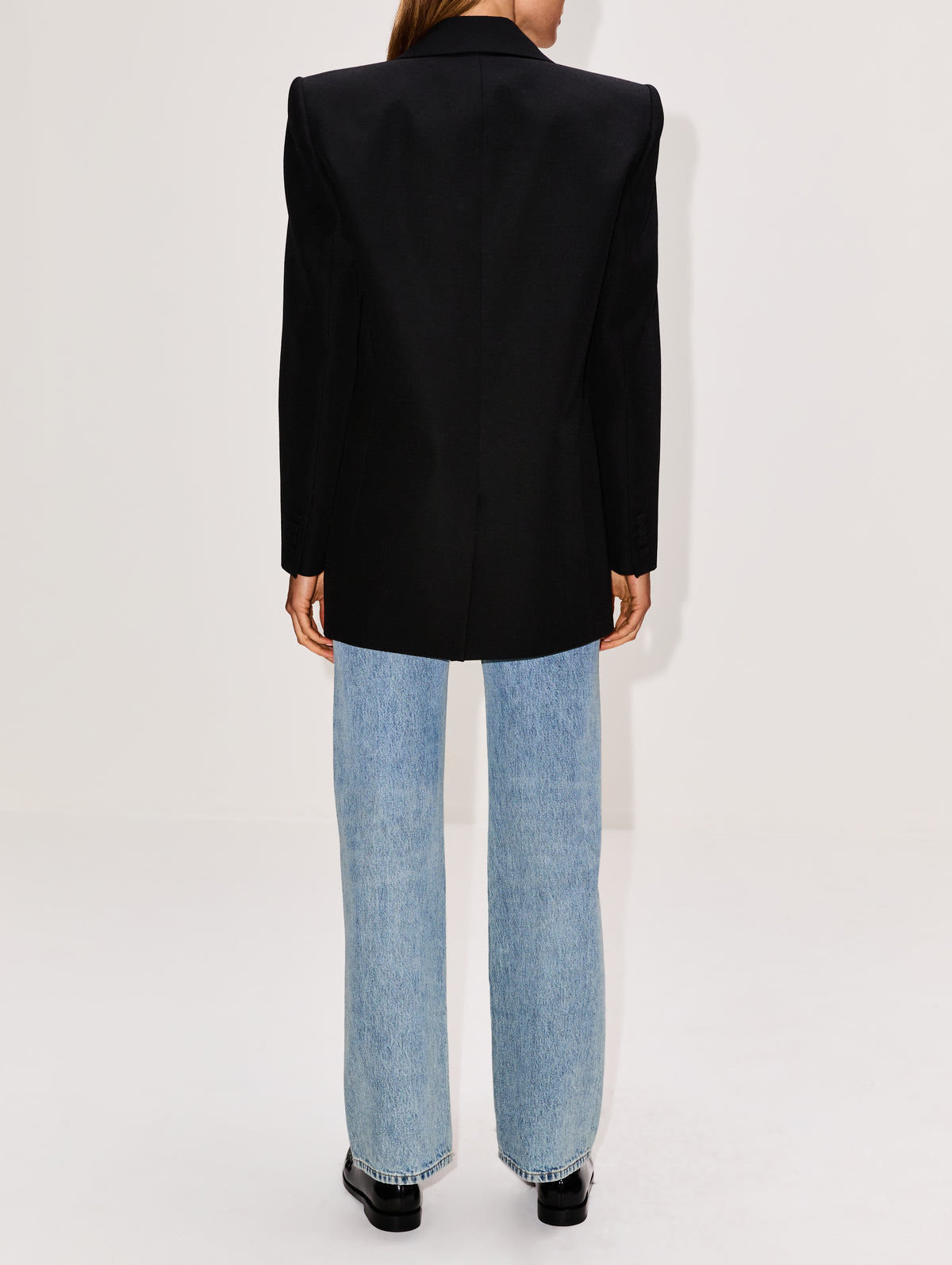 Suit Jacket,SAINT LAURENT,BLACK,Image 3