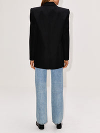 Suit Jacket,SAINT LAURENT,BLACK,Image 3