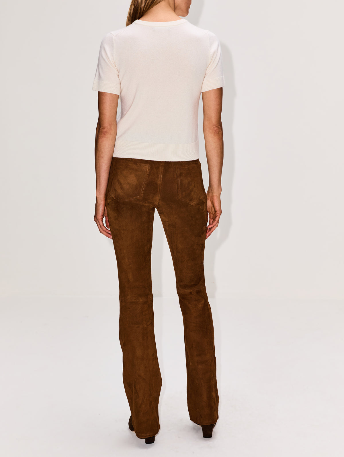 5 Pocket Micro Flare Pant,SPRWMN,DARK COGNAC,Image 4