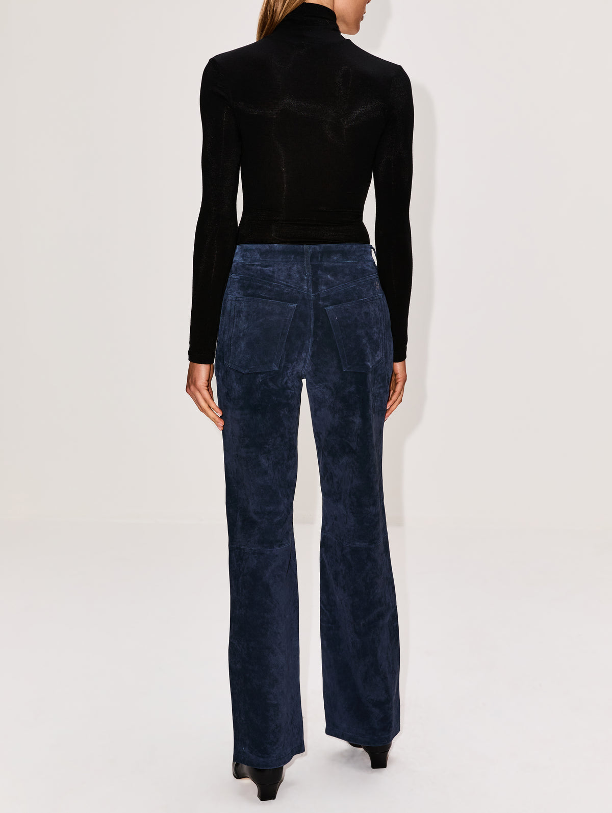 Everyday Pant,STILL HERE NYC,NAVY SUEDE,Image 4
