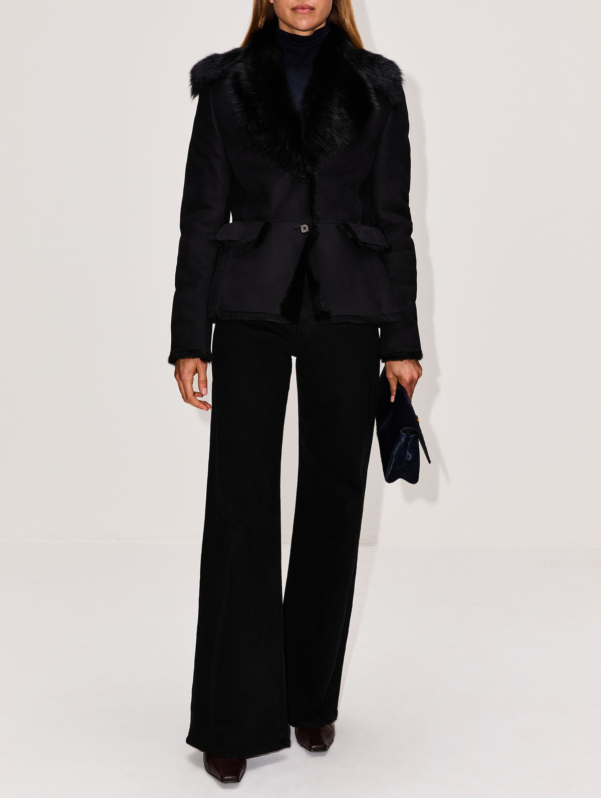 Leather Jacket,MAGDA BUTRYM,BLACK,Image 2