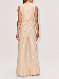 Rebellion Pinstripe Wide Pant,ZIMMERMANN,CREAM STRIPE,Image 4