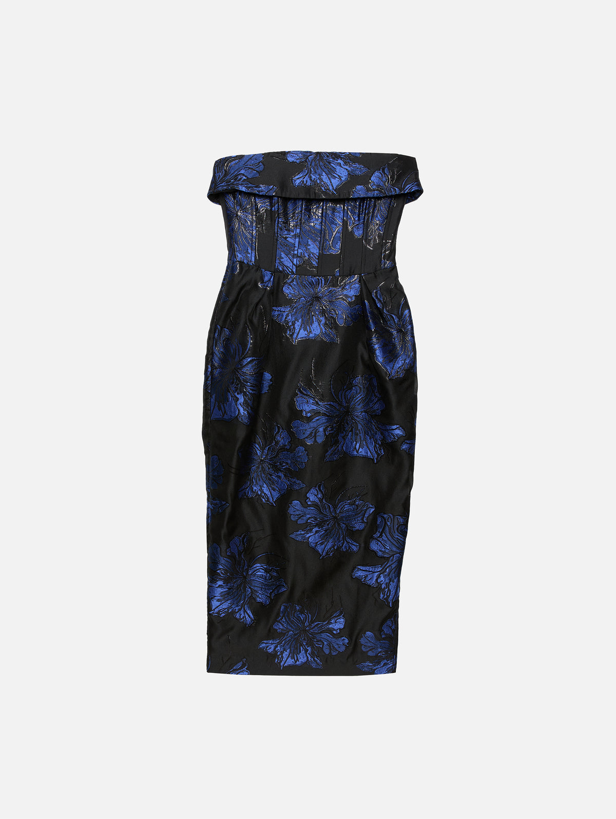 Alexandra Midi Dress,REBECCA VALLANCE,NAVY,Image 1