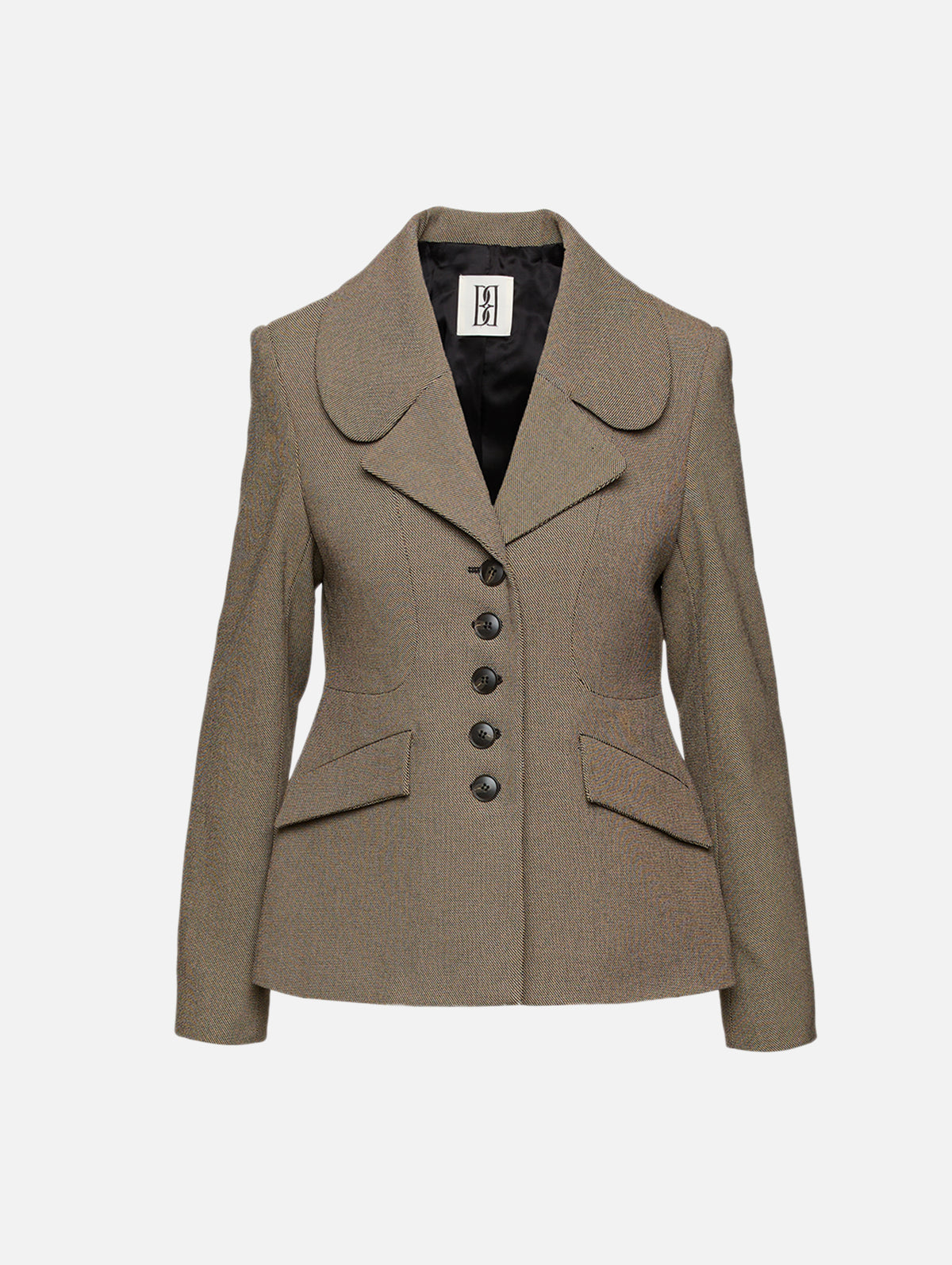 Adrienna Blazer,BY MALENE BIRGER,MIXED WEAVE BEIGE,Image 1
