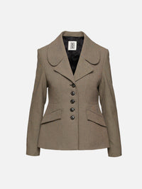 Adrienna Blazer,BY MALENE BIRGER,MIXED WEAVE BEIGE,Image 1