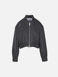 Bomber Jacket,ANOTHER TOMORROW,LIGHT GREY MELANGE,Image 1