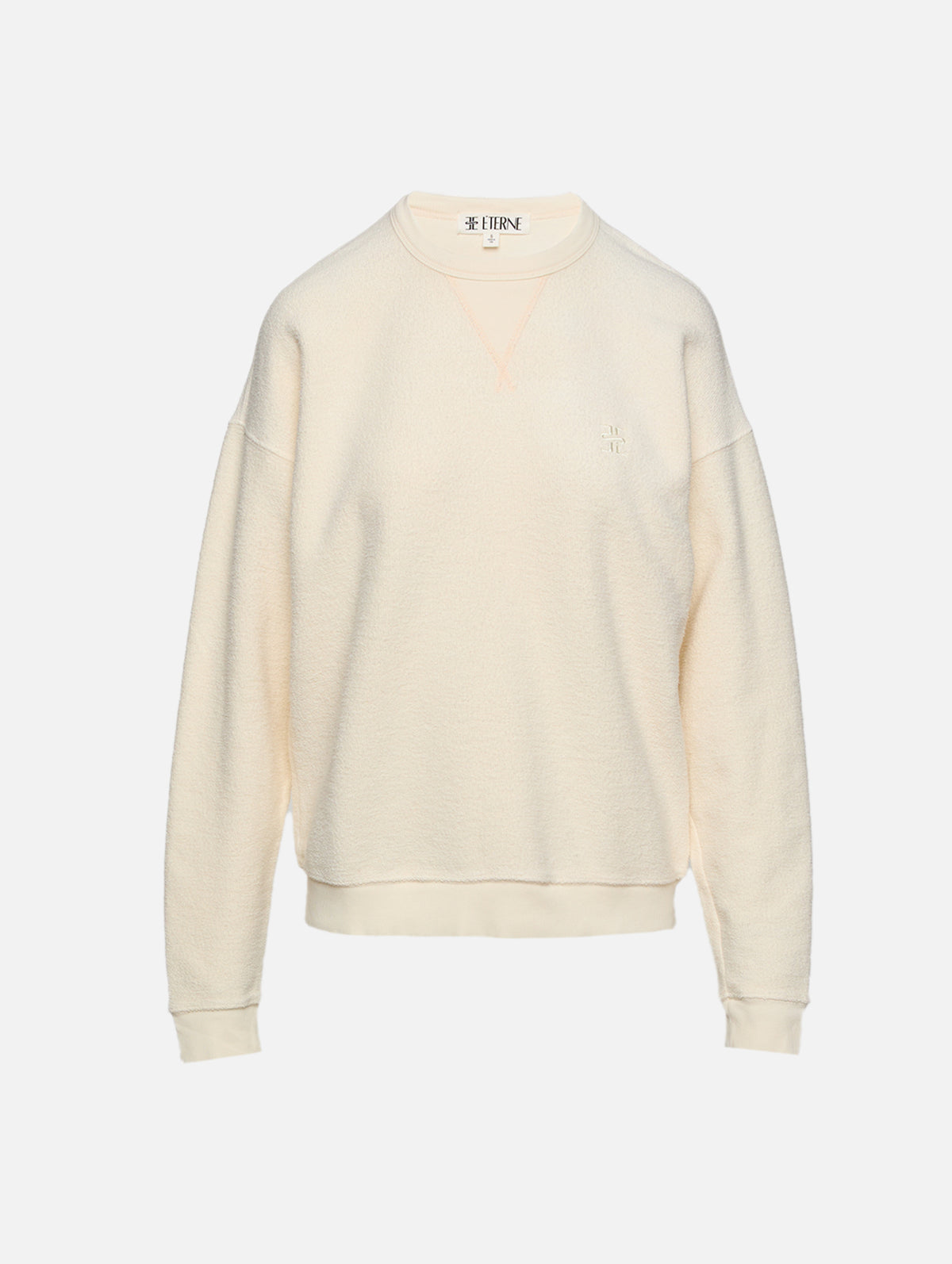 Classic Crew Sweatshirt,ÉTERNE,CREAM,Image 1
