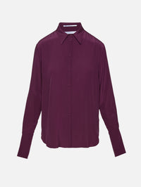 Oversized Men's Top,ANOTHER TOMORROW,PLUM,Image 1