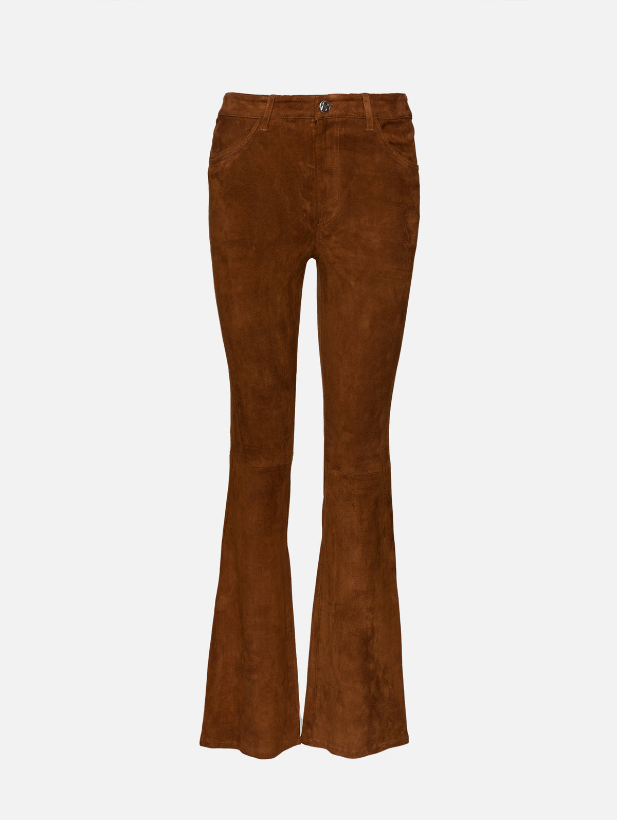 5 Pocket Micro Flare Pant,SPRWMN,DARK COGNAC,Image 1