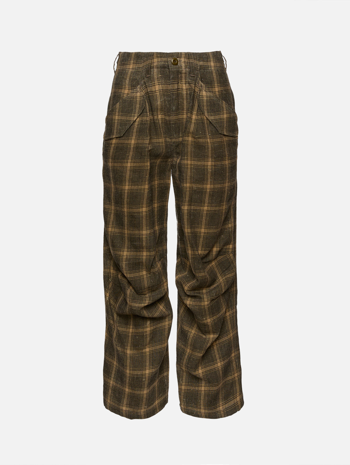 Military Pant,R13,SAGE PLAID BROWN,Image 1