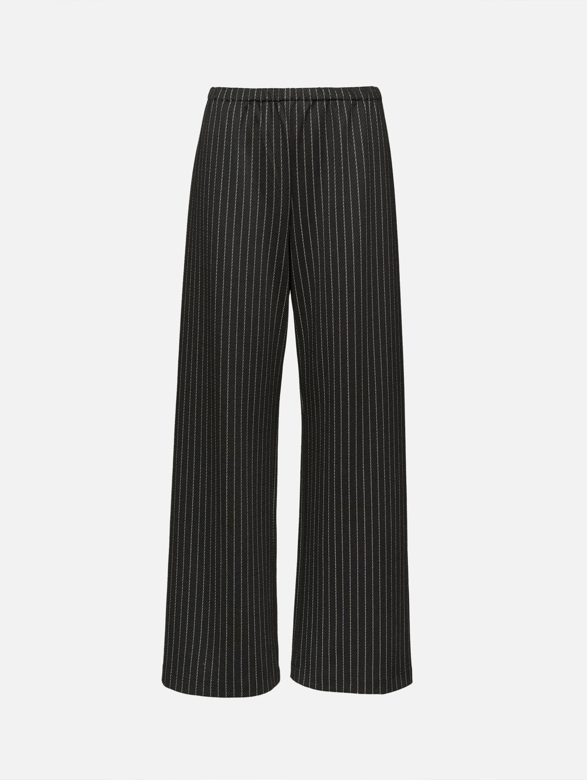 Wide Leg Easy Pant,SPRWMN,BLACK PINSTRIPE,Image 1