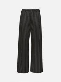 Wide Leg Easy Pant,SPRWMN,BLACK PINSTRIPE,Image 1