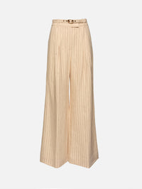 Rebellion Pinstripe Wide Pant,ZIMMERMANN,CREAM STRIPE,Image 1
