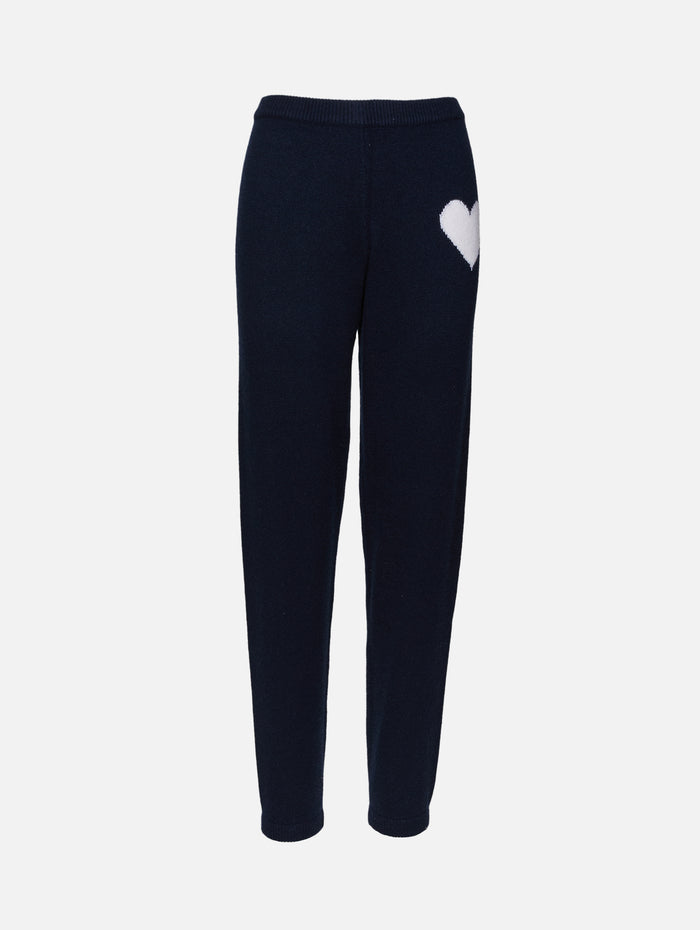 Heart Logo Sweatpant,SPRWMN,NAVY,Image 1
