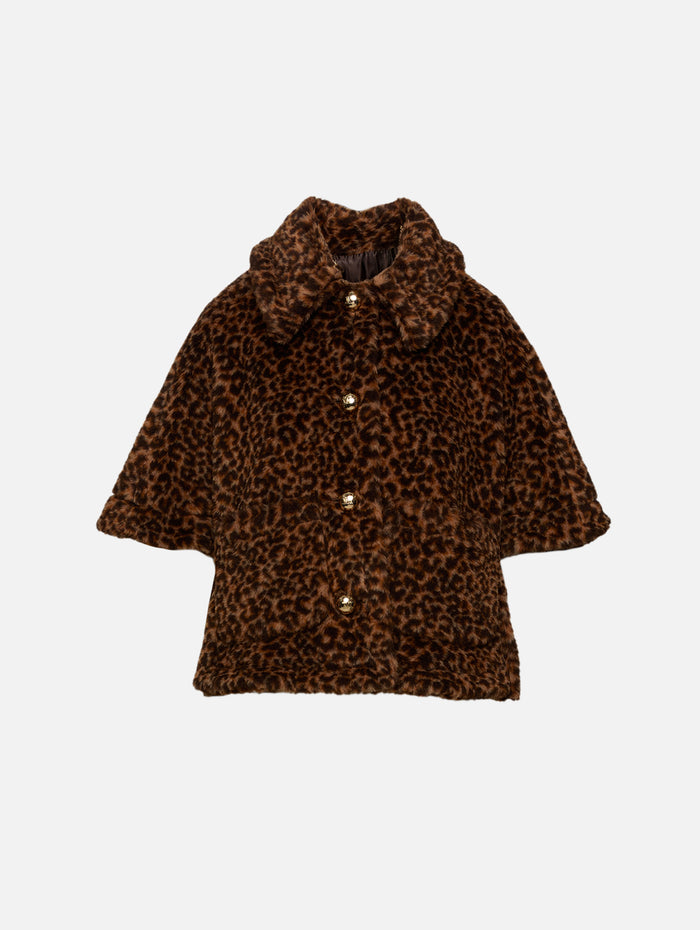 Leopard Coat,MAX MARA,BEIGE,Image 1