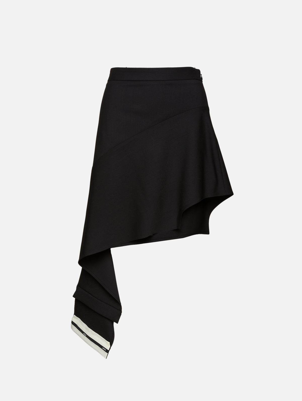 Deconstructed Pajamas Skirt,MONSE,BLACK,Image 1