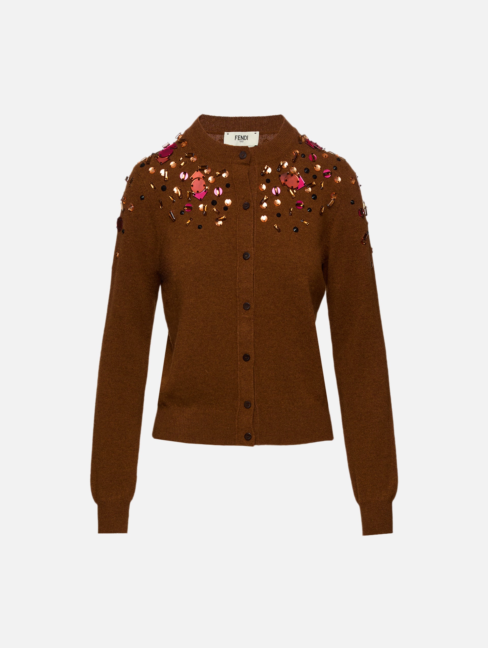 Embroidered Cardigan | FENDI | elysewalker