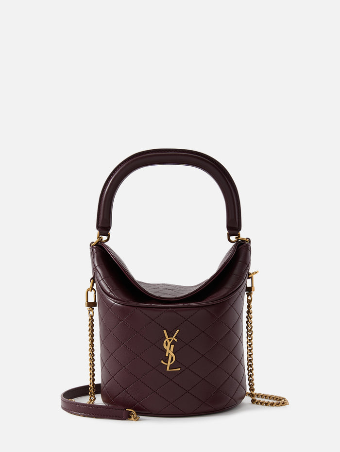 Gaby Top Handle Bucket Bag,SAINT LAURENT,HOT WINE,Image 1