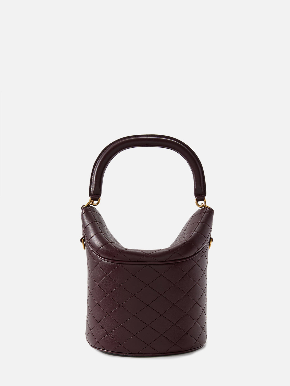 Gaby Top Handle Bucket Bag,SAINT LAURENT,HOT WINE,Image 3