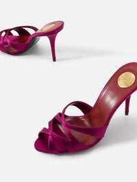 Touze Heel 95mm,SAINT LAURENT,SMASHED PRUNE,Image 2