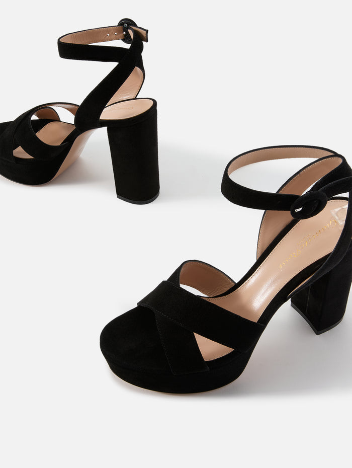 Sabrina Platform Sandal 70mm,GIANVITO ROSSI,BLACK,Image 1