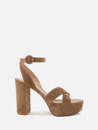 Sabrina Platform Sandal 70mm,GIANVITO ROSSI,CAMEL,Image 1