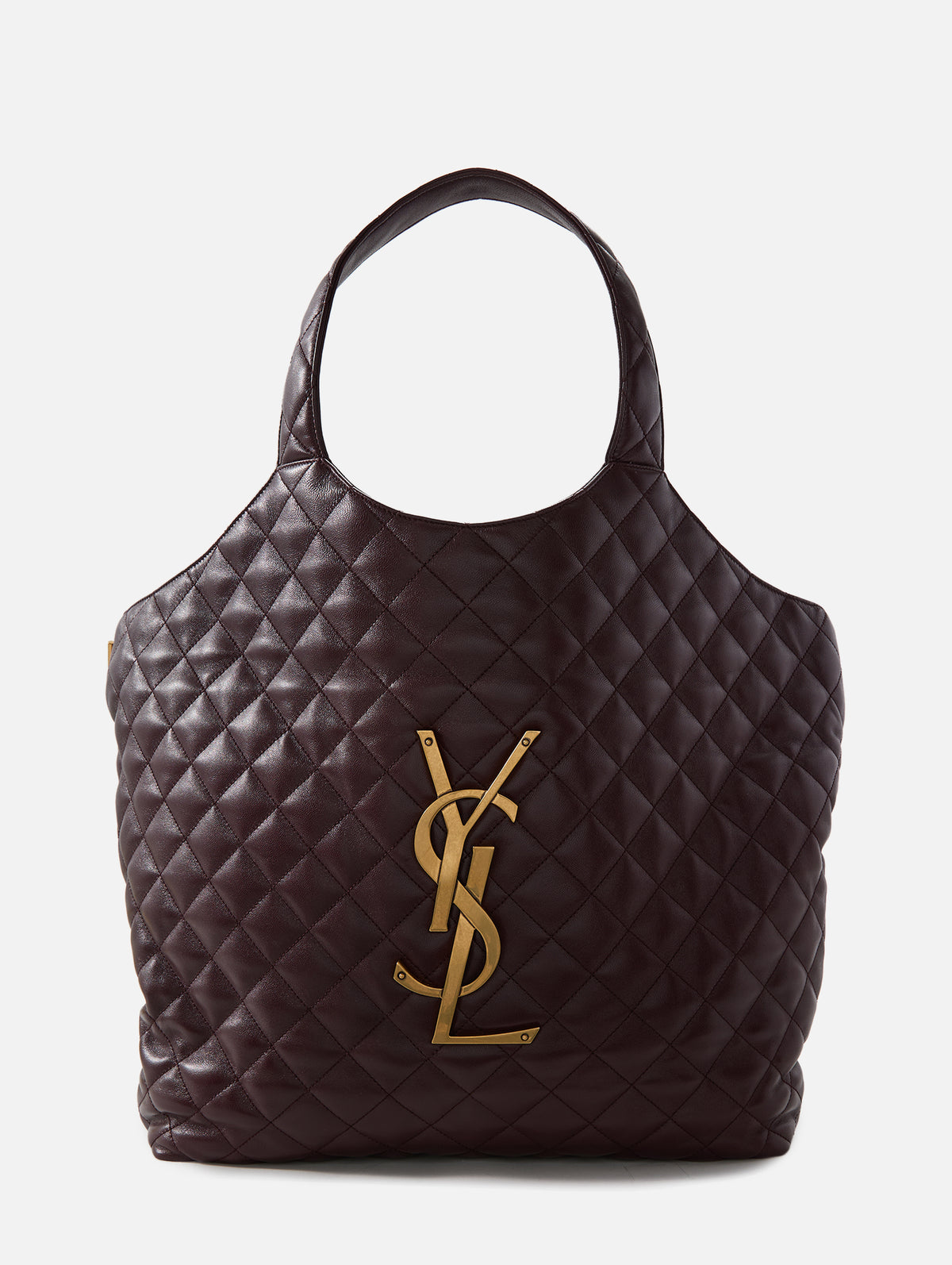 Icare Maxi Shopping Tote,SAINT LAURENT,ROUGE CABERNET,Image 1