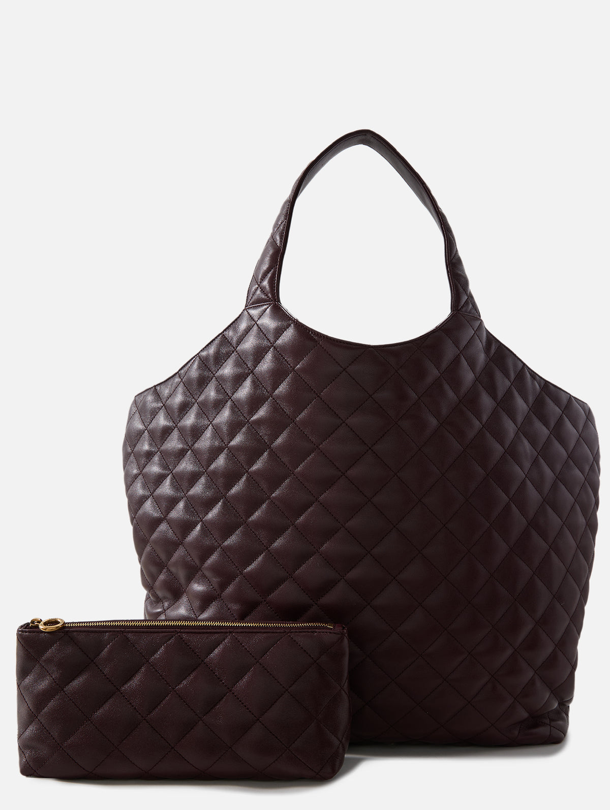 Icare Maxi Shopping Tote,SAINT LAURENT,ROUGE CABERNET,Image 3