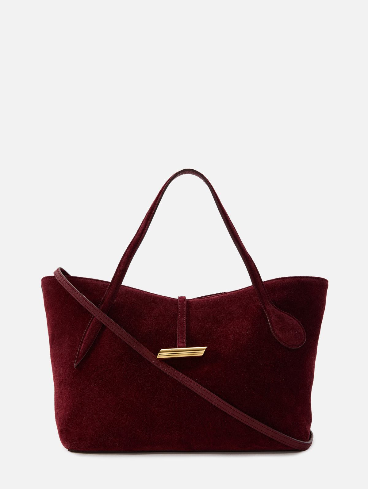 Petite Penne Tote,LIFFNER,MAROON/GOLD,Image 1