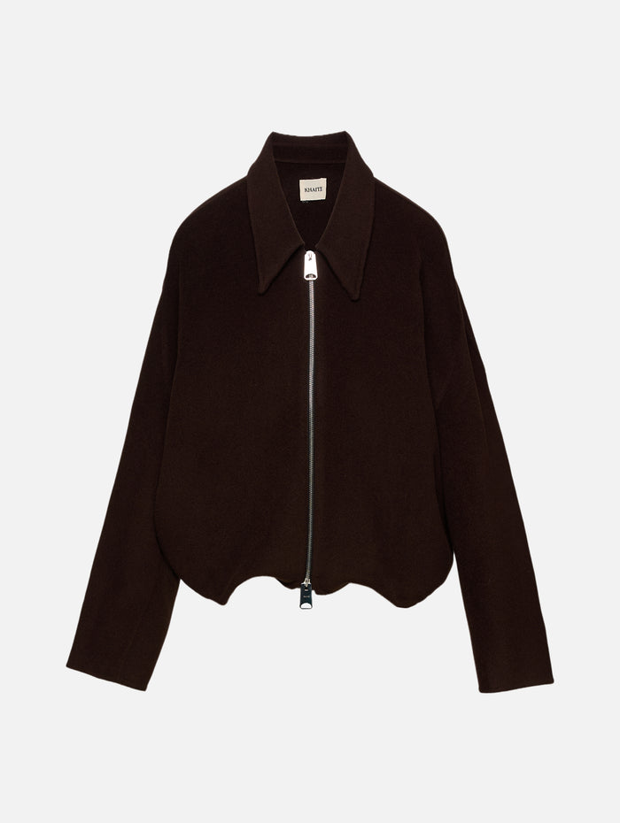 Odin Jacket,KHAITE,DARK BROWN,Image 1