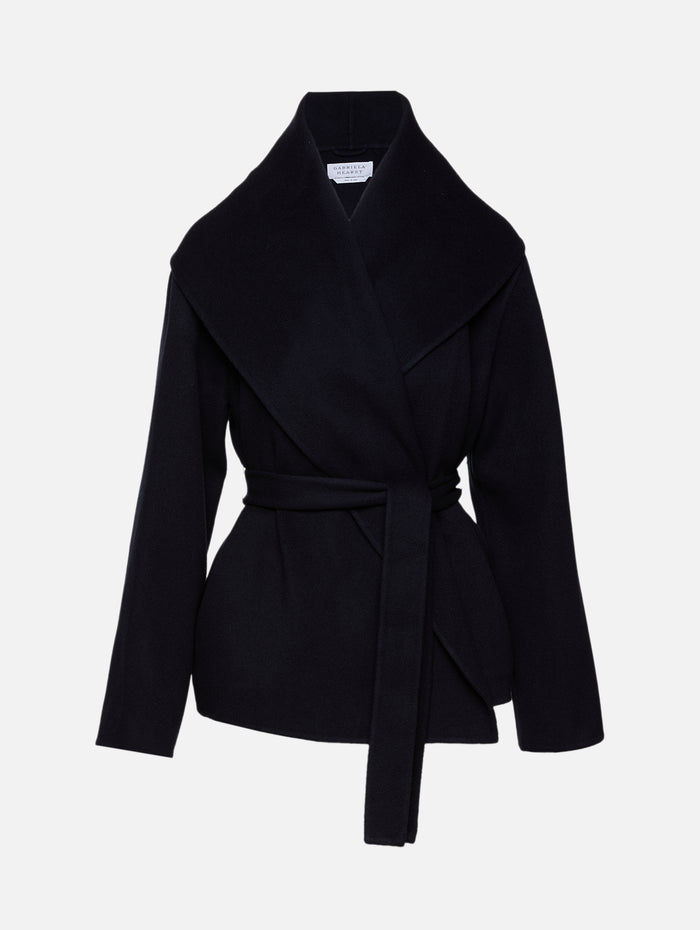 Harris Wrap Jacket,GABRIELA HEARST,DARK NAVY,Image 1