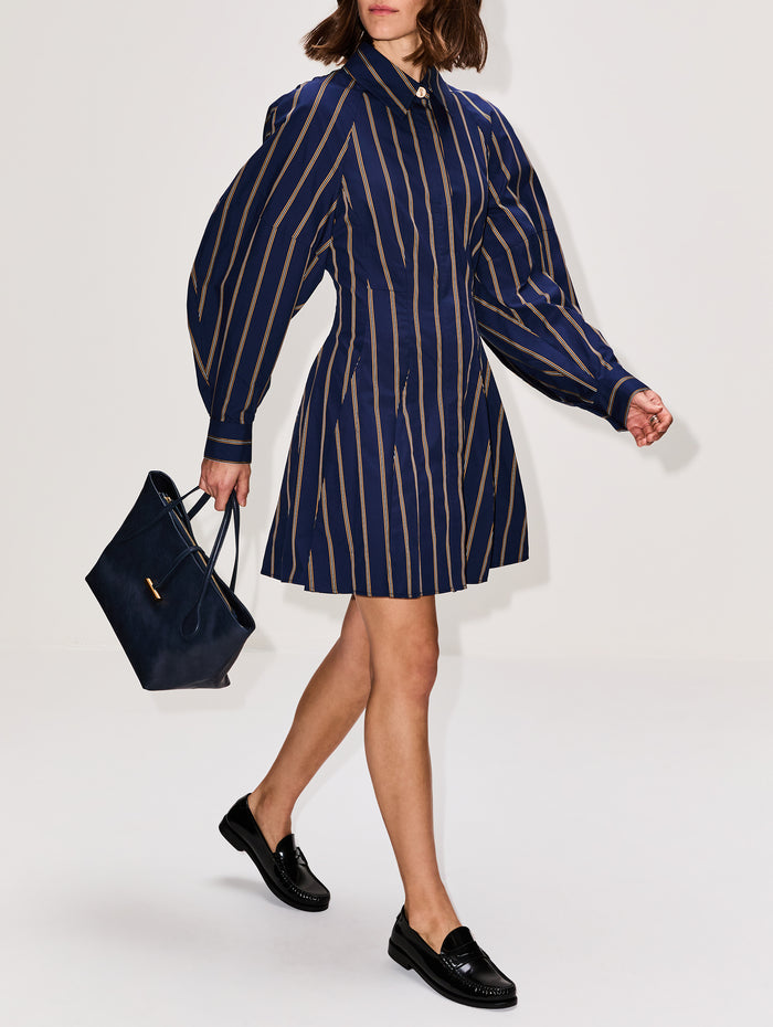 Petite Penne Tote,LIFFNER,NAVY/GOLD,Image 1