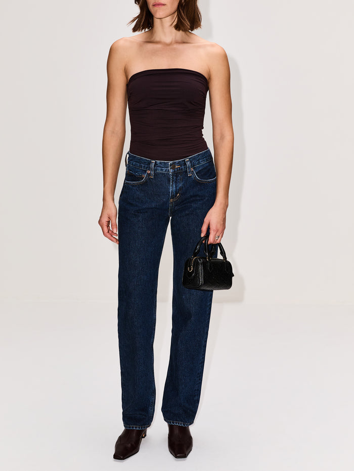 Gwyneth Bodysuit,AGOLDE,CHOCOLATE,Image 1