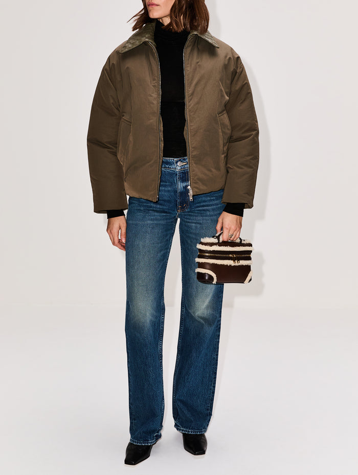 Bang Bang Aviator Bag,BOTTEGA VENETA,LIGHT BROWN/TEDDY/FONDANT,Image 1