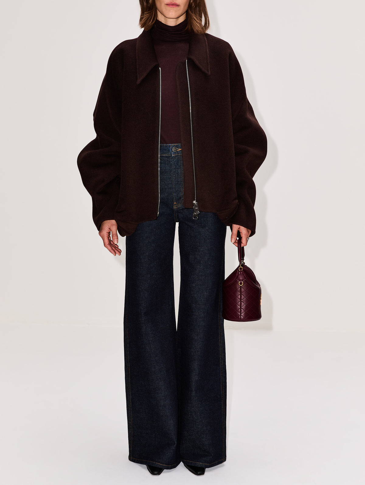 Odin Jacket,KHAITE,DARK BROWN,Image 2