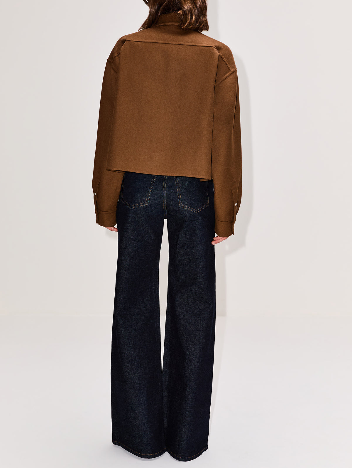 Button Up Top,MIU MIU,COGNAC,Image 3