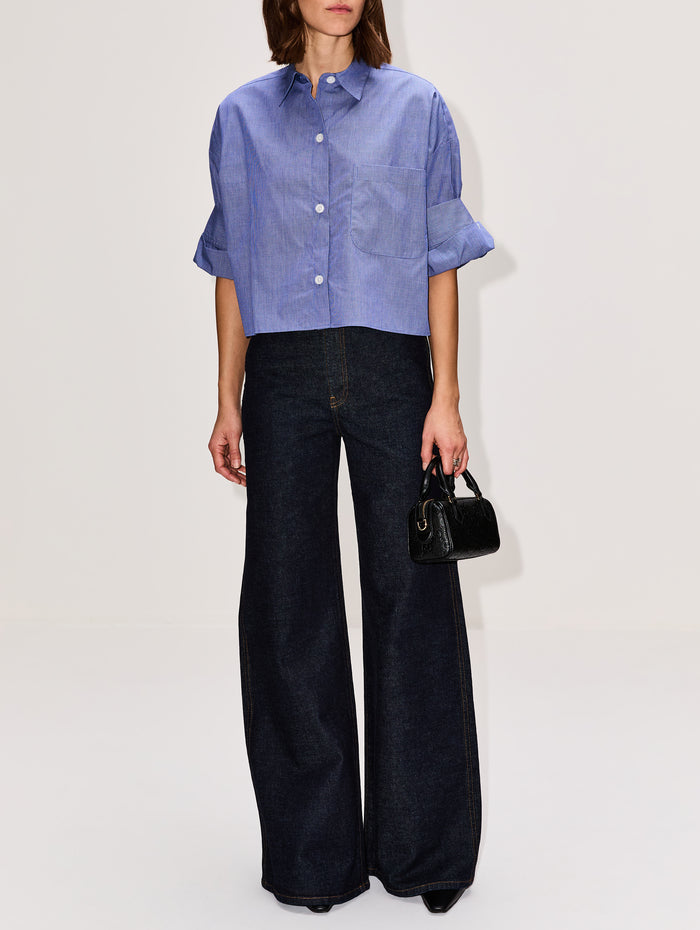 Next Ex Shirt,TWP,WHITE/NAVY,Image 1